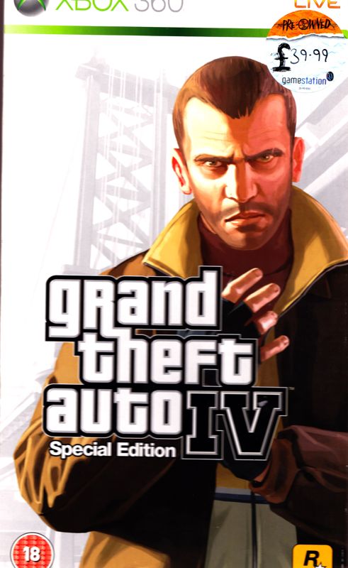 Grand Theft Auto IV box art for Xbox 360